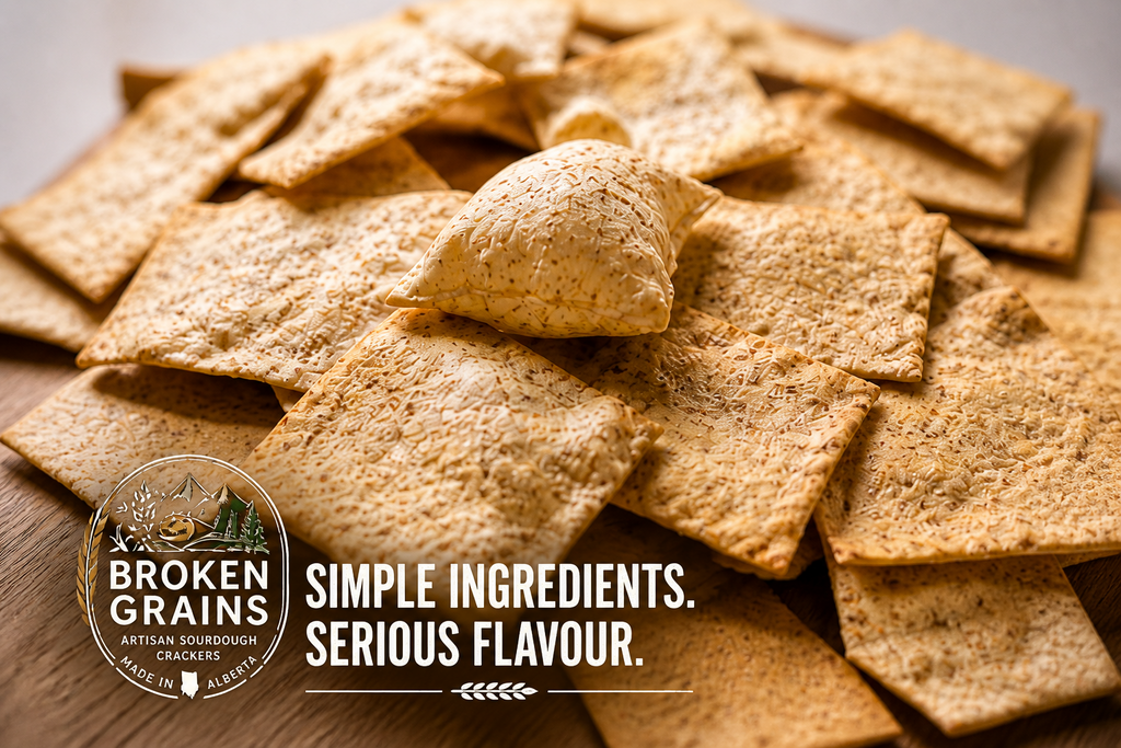 Sea Salt Sourdough Crackers