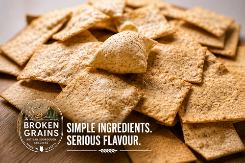 Sea Salt Sourdough Crackers